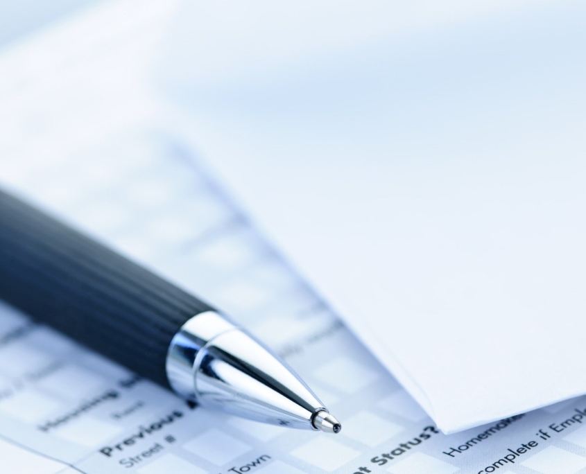 Financial application form